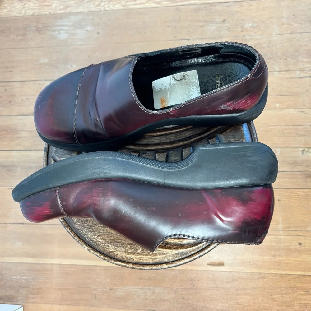 Y2K 90s Chunky vintage grunge Dansko leather platform clogs shoes | Sz 12 / 42